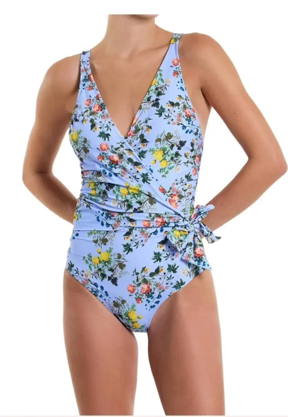 NWT Hanky Panky Wide Strap Wrap One Piece Swimsuit Size Large